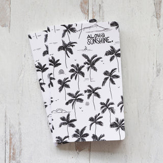 Black and White Aloha and Sunshine Journal