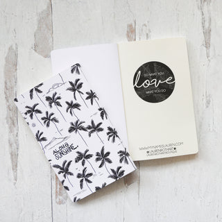 Black and White Aloha and Sunshine Journal